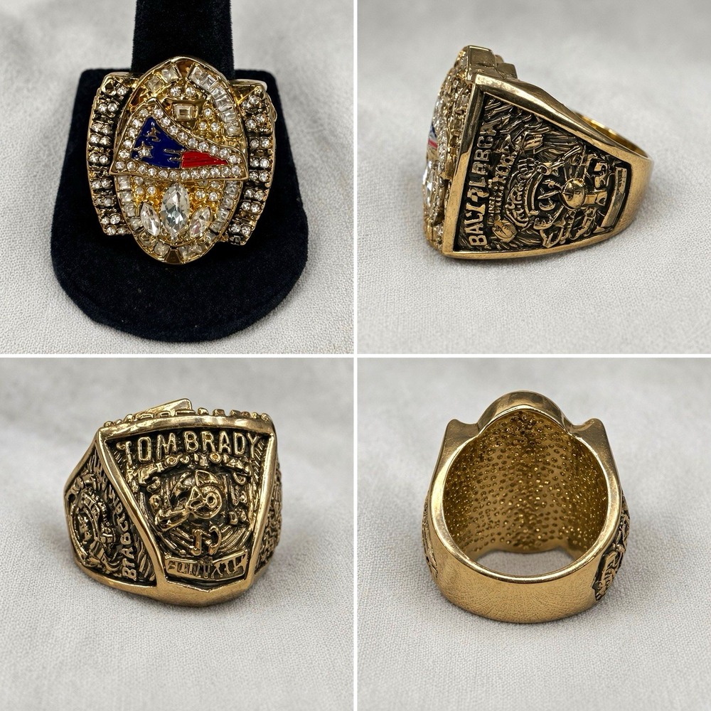 Tom Brady Super Bowl XXXIX Championship Ring Replica – Patriots 2004 #12 Back to